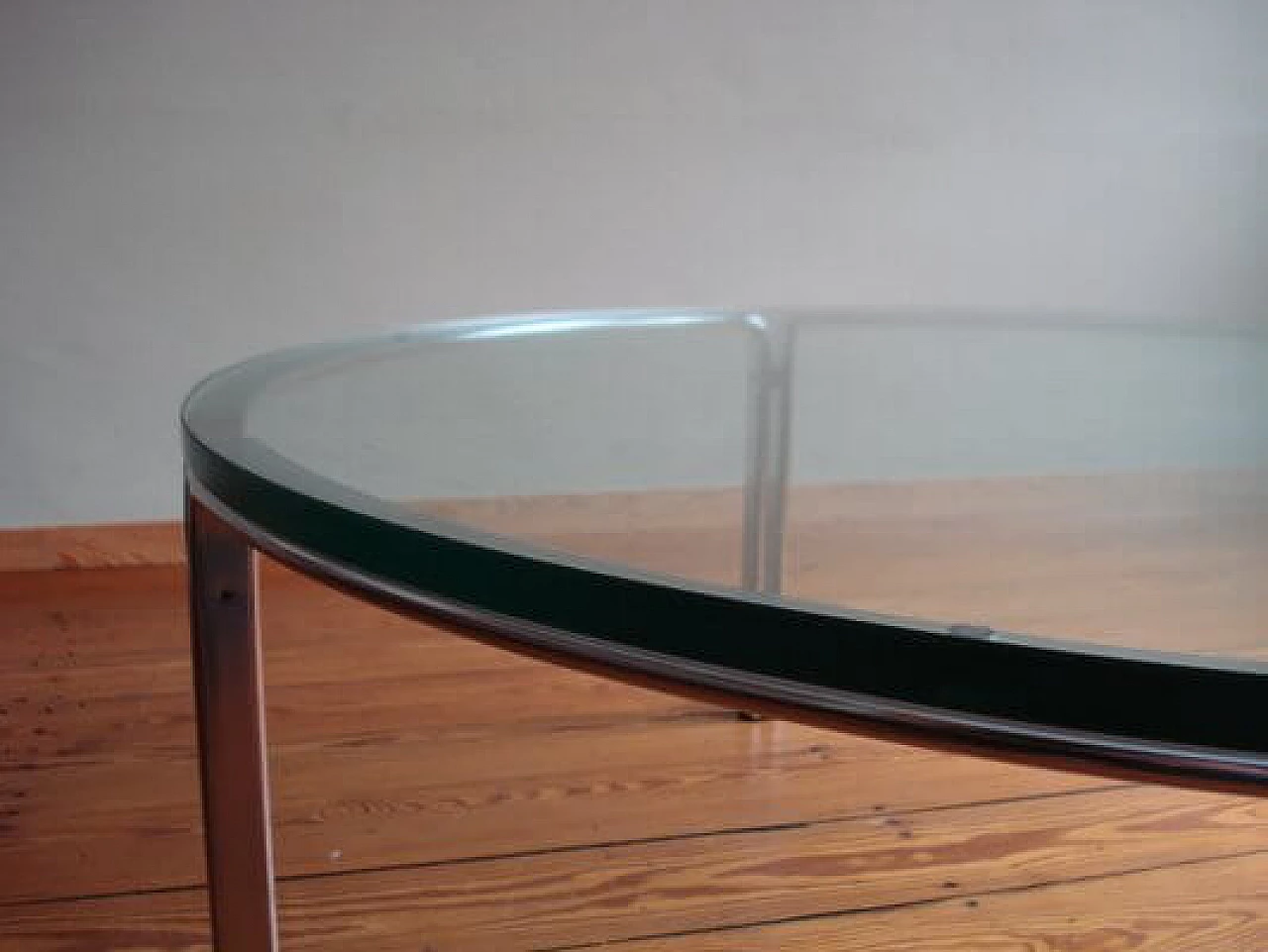 Steel and glass side table by Horst Brüning for Kill International, 1960s 8