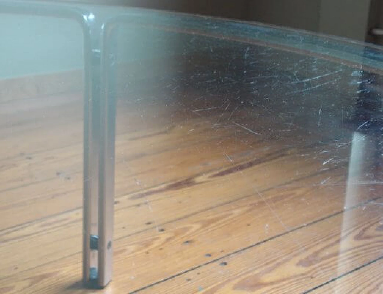 Steel and glass side table by Horst Brüning for Kill International, 1960s 9