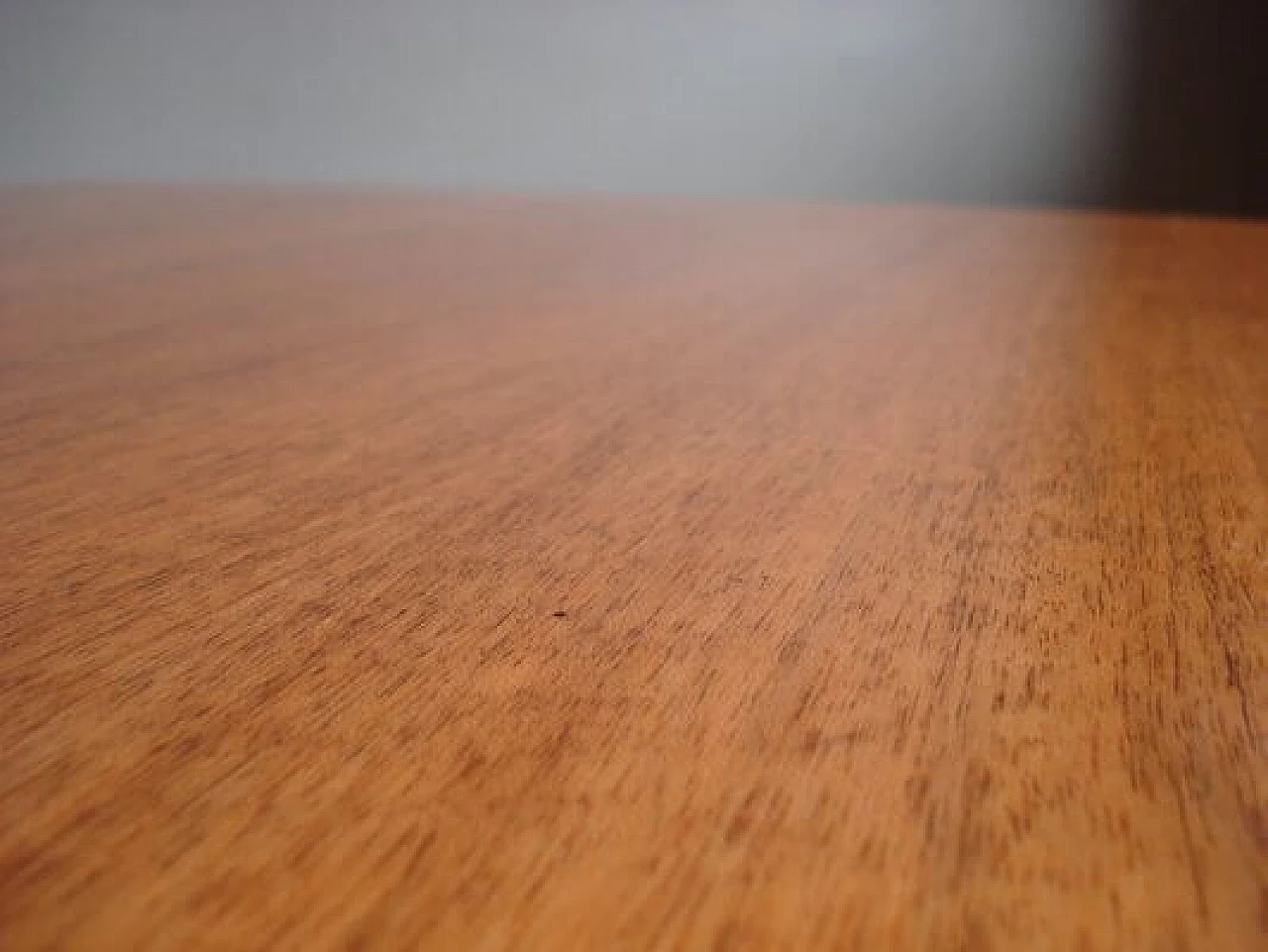 Tavolino quadrato in acciaio e teak di Wilhelm Renz, anni '60 7