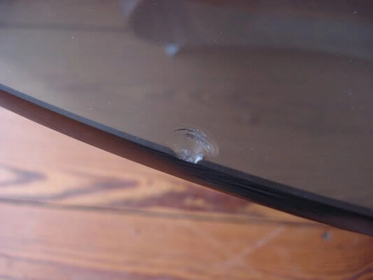 Tavolino in alluminio e vetro di Knut Hesterberg, anni '60 10