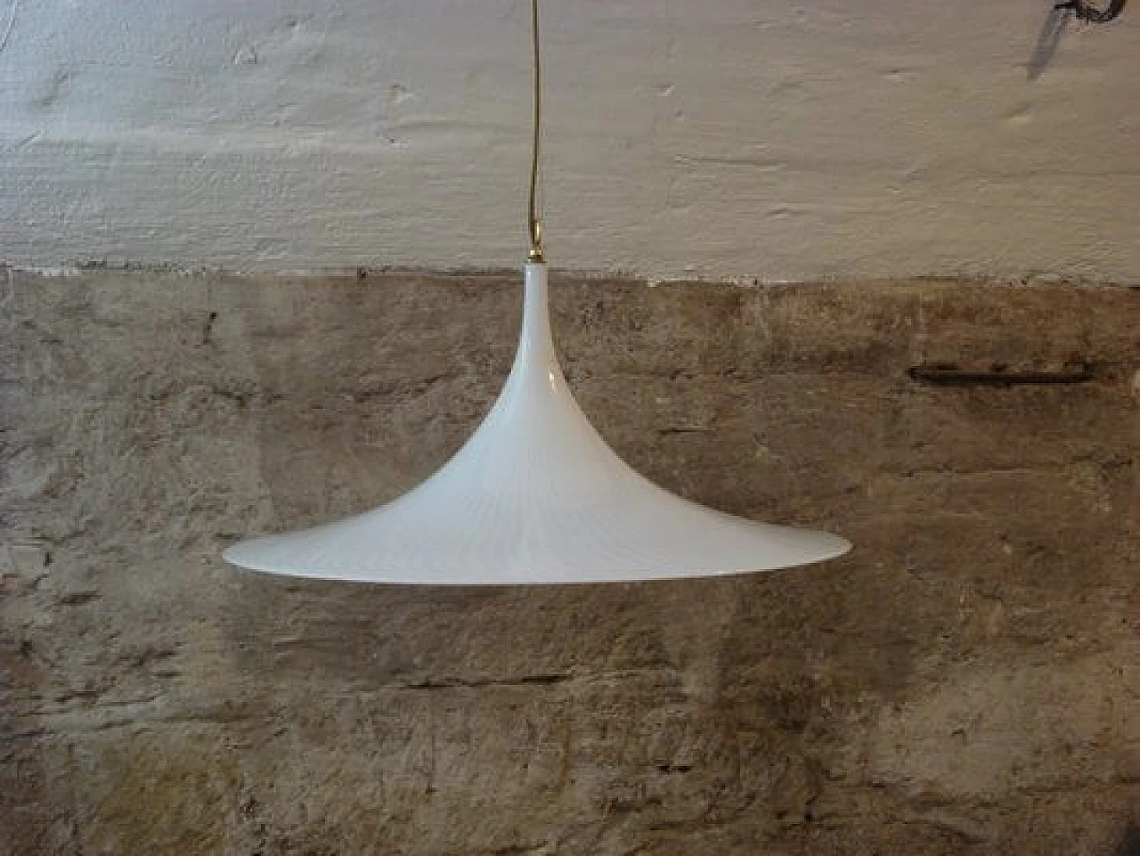 Tulip XL ceiling lamp by Effetre International, 1960s 3