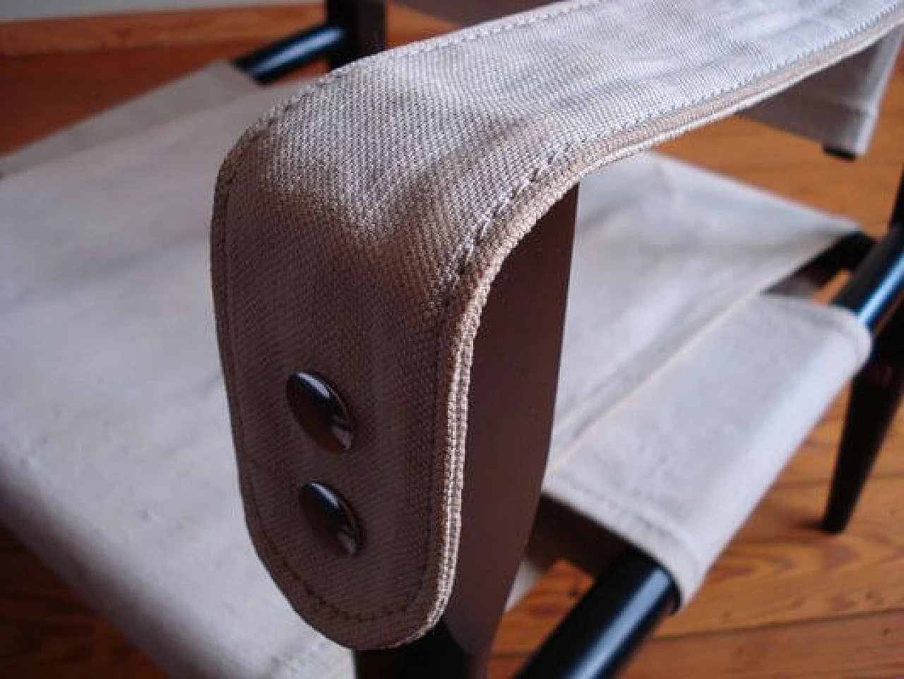 Poltrona Safari in legno scuro di Wilhelm Kienzle, anni '70 8