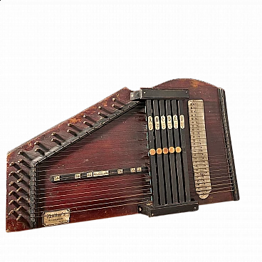 Saxon zither with keyboard by Müller's, early 20th century