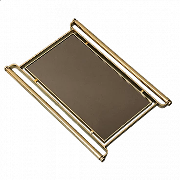 Gilt brass wall mirror, 1970s