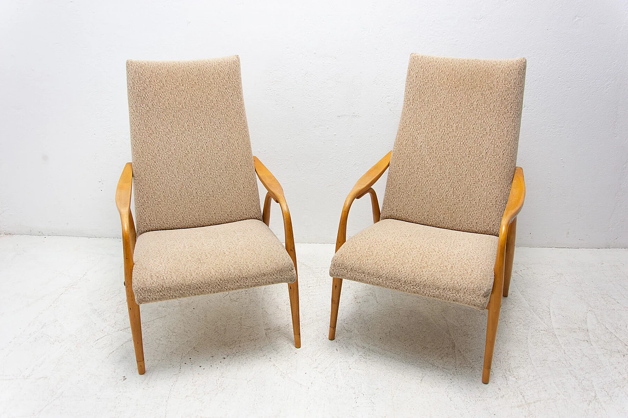 Pair of armchairs by Antonín Šuman, 1970s 3