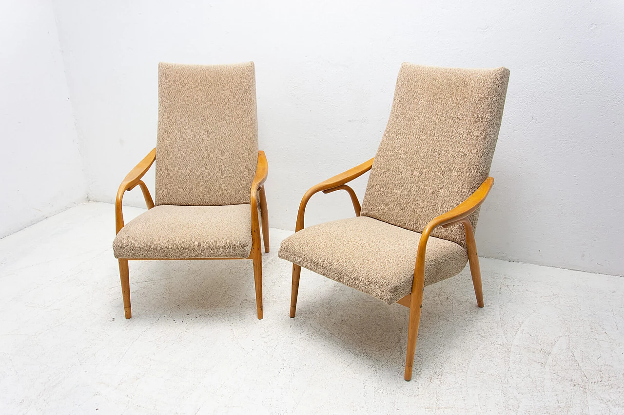 Pair of armchairs by Antonín Šuman, 1970s 4