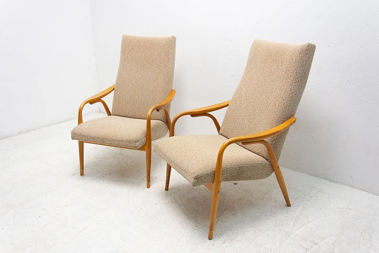 Pair of armchairs by Antonín Šuman, 1970s 6