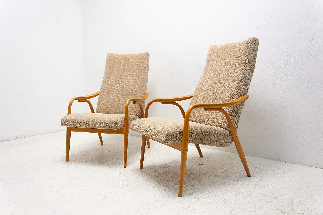 Pair of armchairs by Antonín Šuman, 1970s 7
