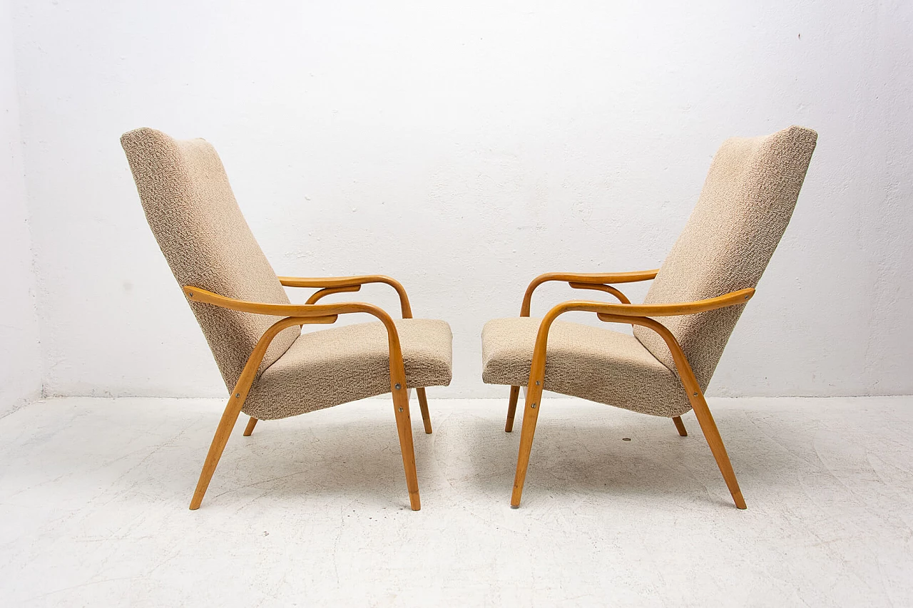 Pair of armchairs by Antonín Šuman, 1970s 10