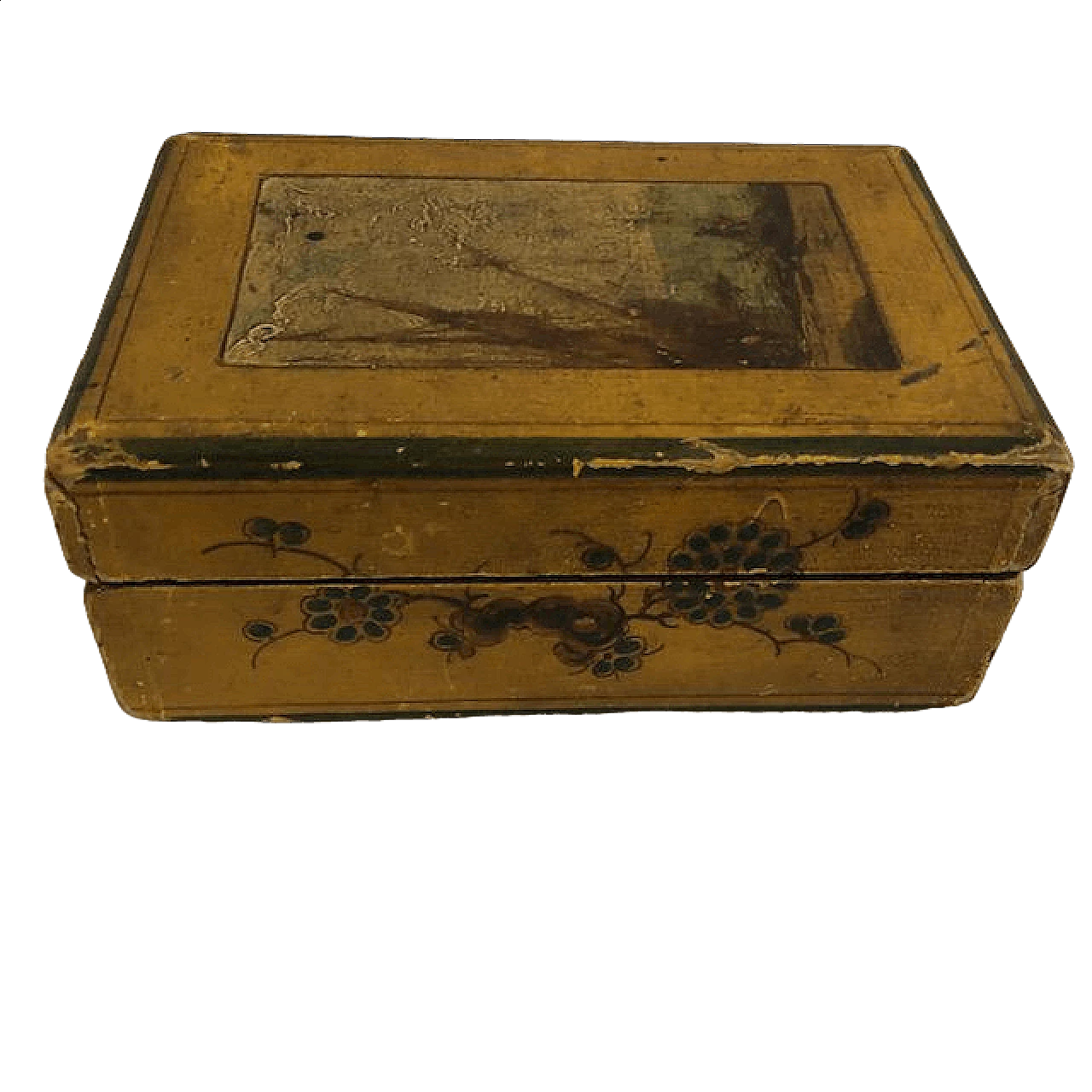 Scatoletta in legno dipinta, inizio '900 3