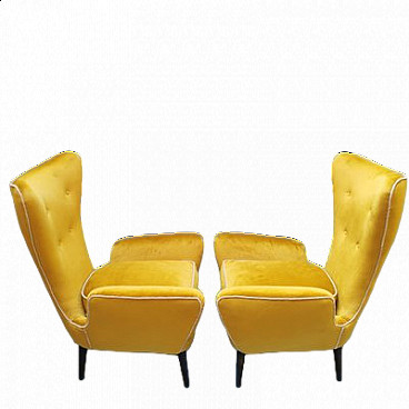Pair of armchairs by Emilio Sala and Giorgio Maldini for Fratelli Galimberti, 1950s