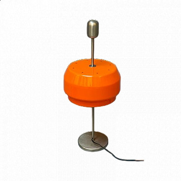 Orange table lamp attributed to Gianemilio Piero and Anna Monti for Kartell, 1960s