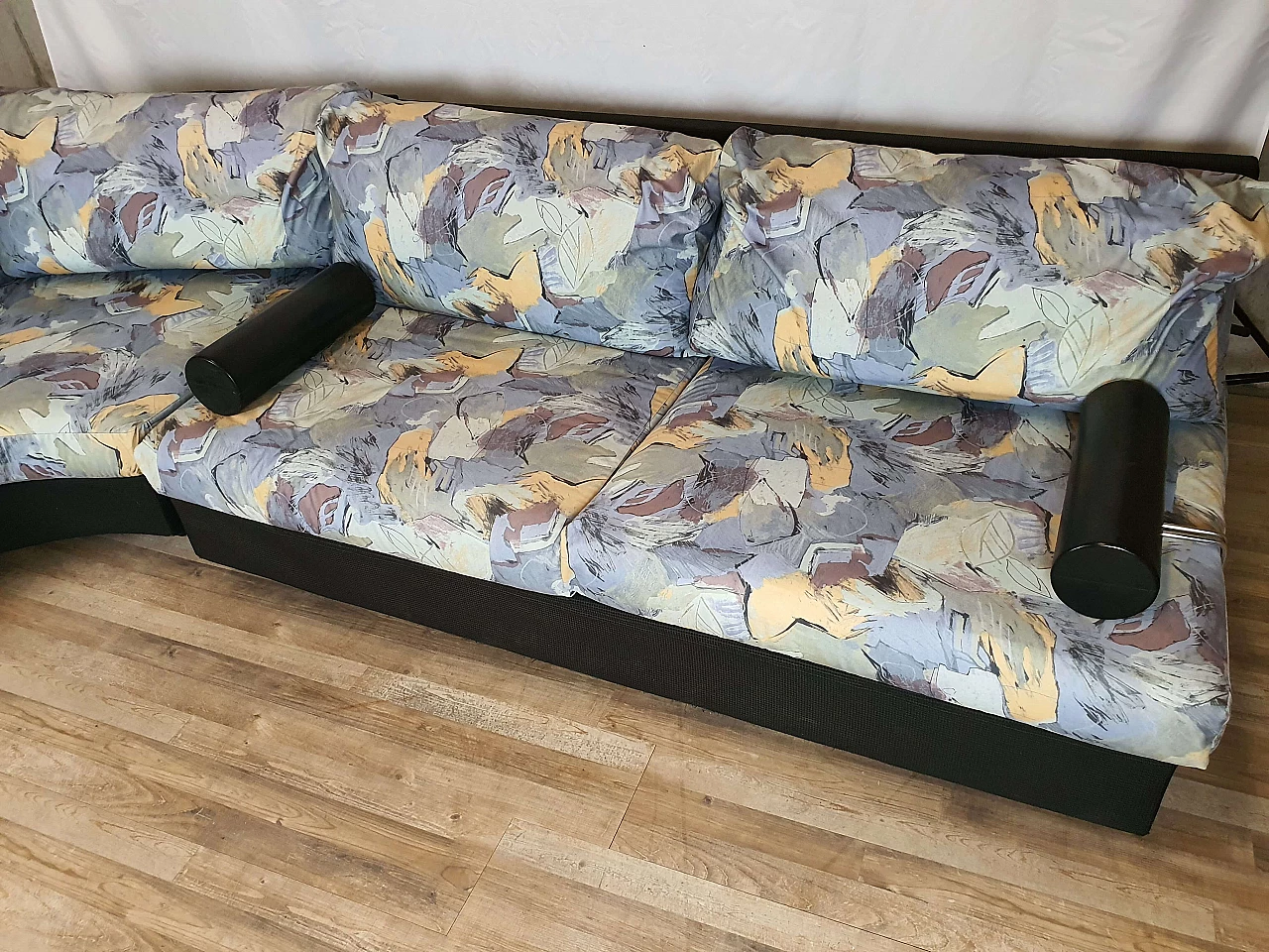 Divano modulare con cuscini, poggiatesta e braccioli removibili, anni '70 4