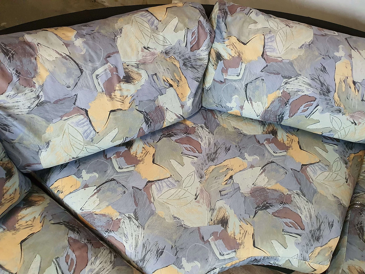 Divano modulare con cuscini, poggiatesta e braccioli removibili, anni '70 10