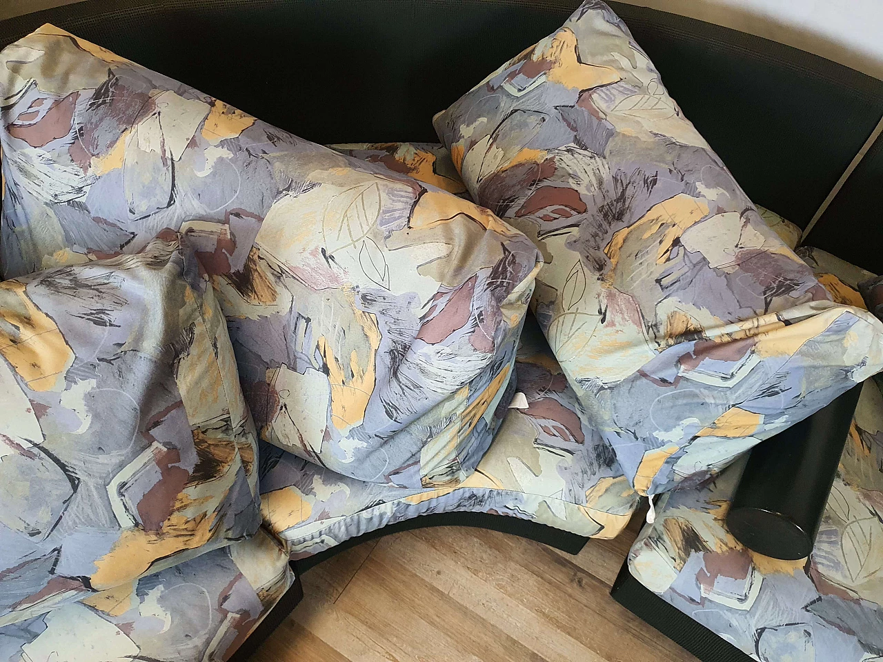 Divano modulare con cuscini, poggiatesta e braccioli removibili, anni '70 15