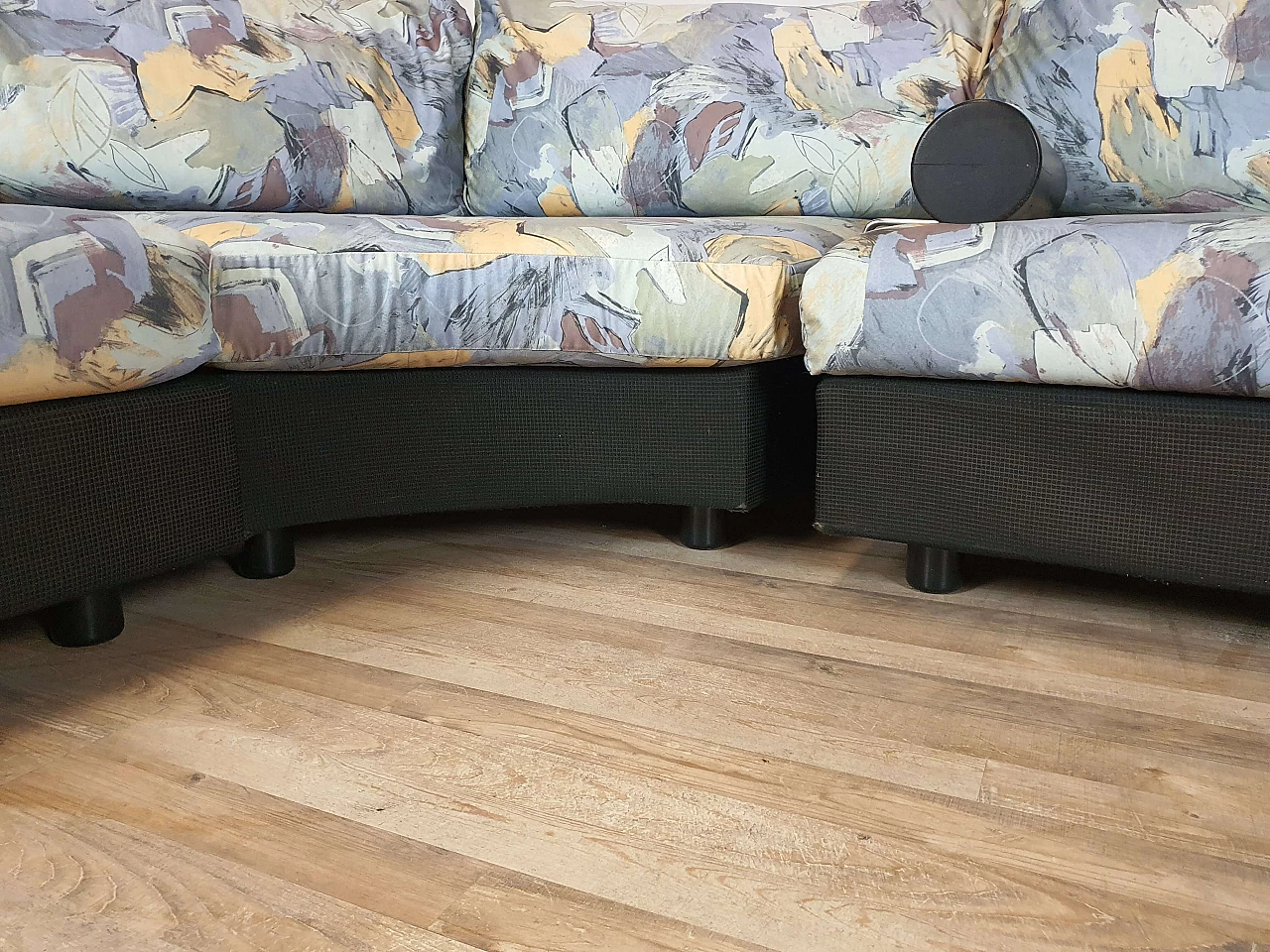 Divano modulare con cuscini, poggiatesta e braccioli removibili, anni '70 19