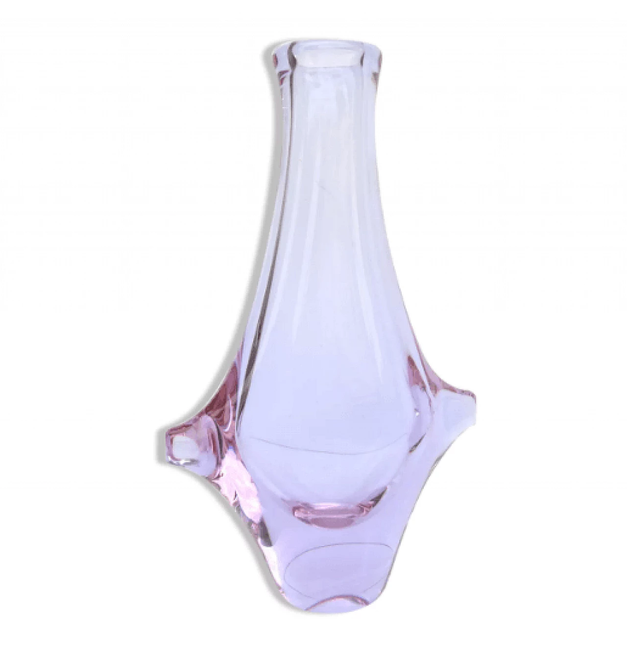Glass vase by Miloslav Klinger for Železny Brod Sklo (ZBS), 1960s 1
