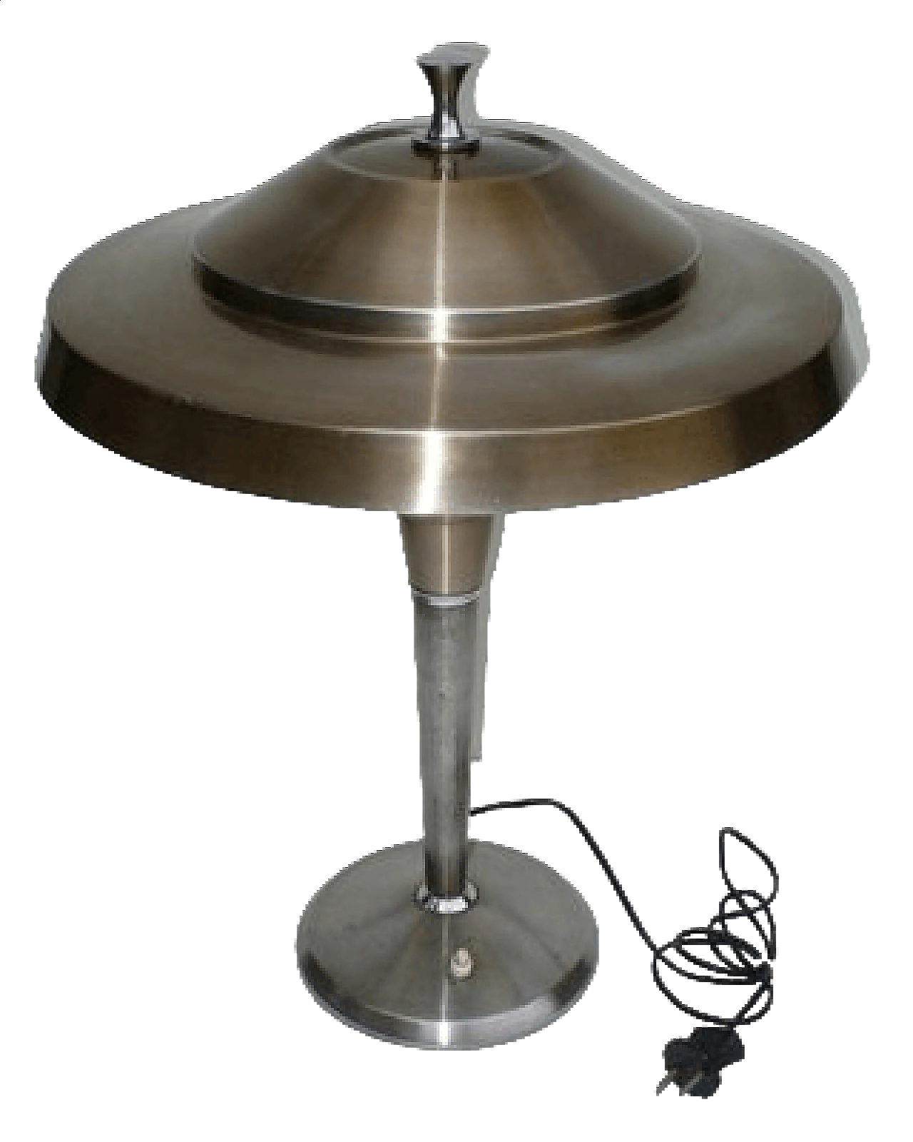 Lampada da tavolo in alluminio attribuita ad  Artemide, anni '50 8