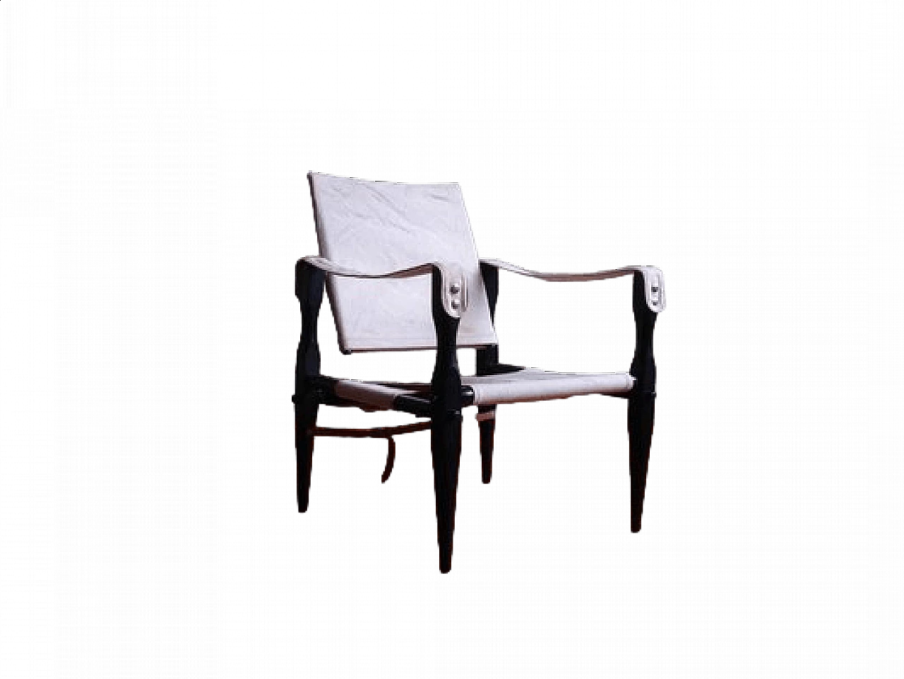 Poltrona Safari in legno scuro di Wilhelm Kienzle, anni '70 14