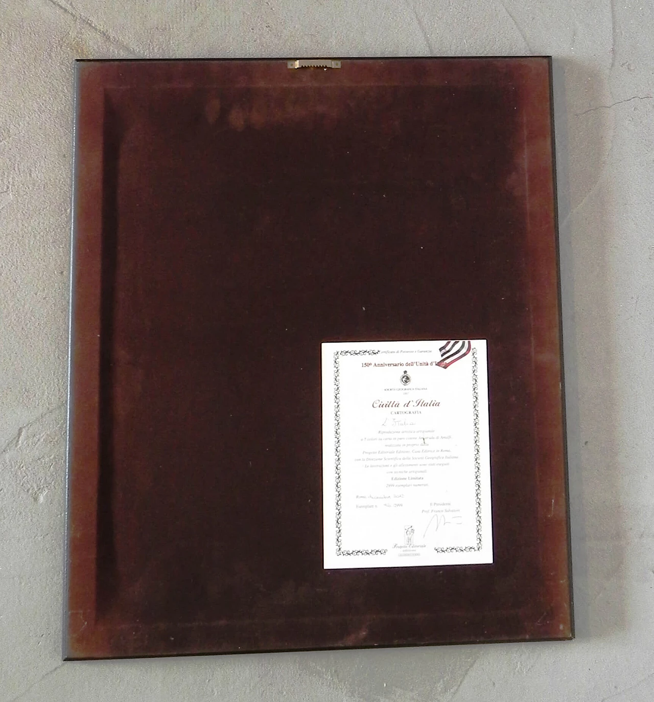 Riproduzione di cartografia dell'Italia e i suoi stati nel 1782, 2012 5