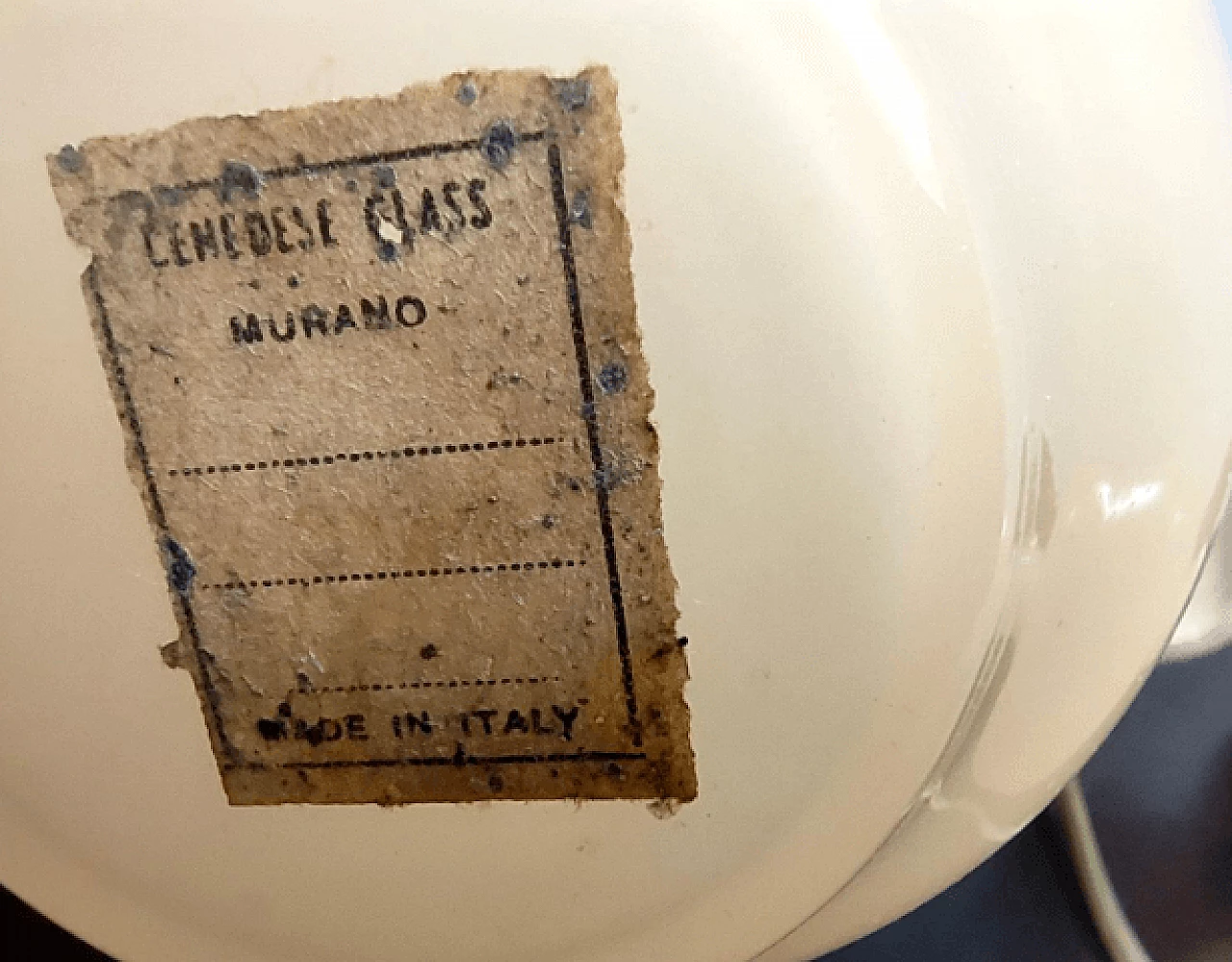 Pair of lamps with floral decoration by Gino Cenedese, 1960s 10