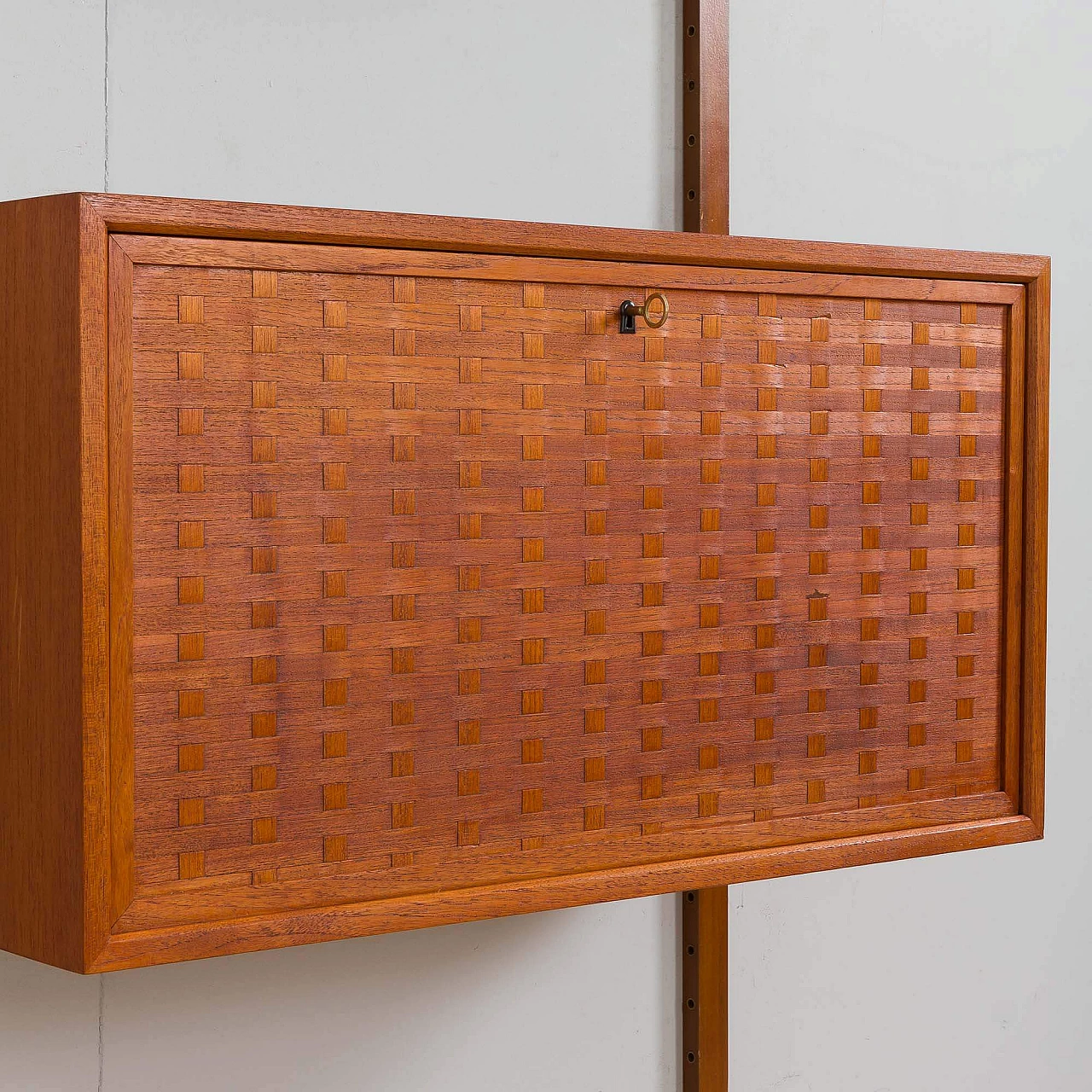 Teak wall cabinet by Poul Cadovius for Cado, 1960s 8