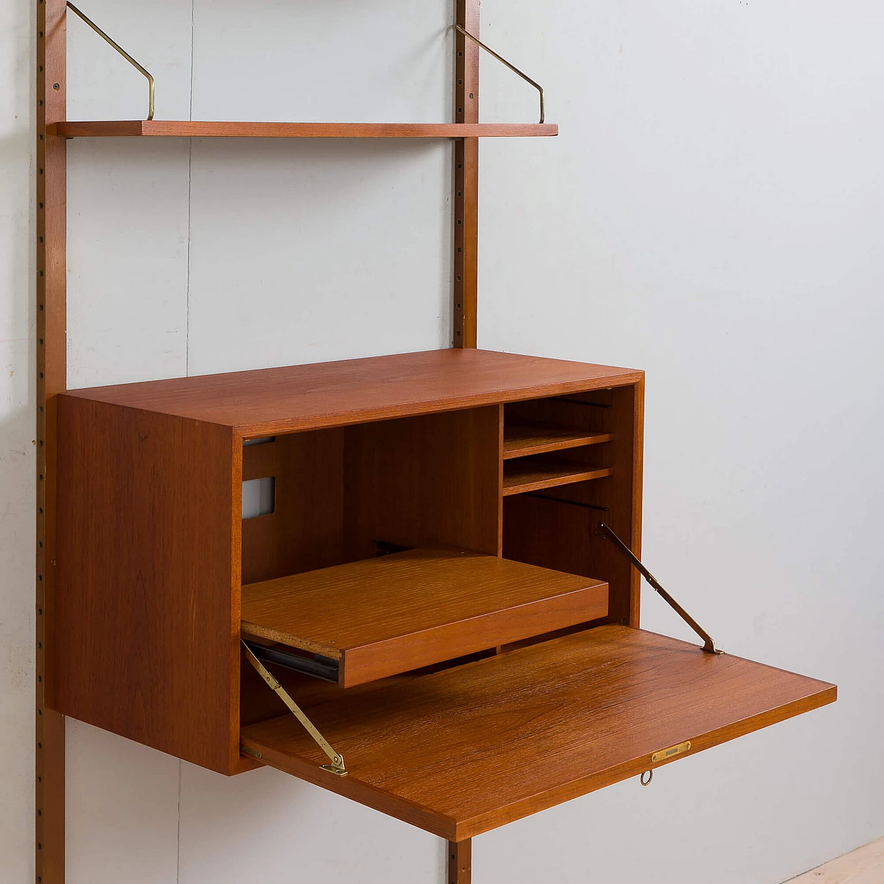 Teak wall cabinet by Poul Cadovius for Cado, 1960s 9
