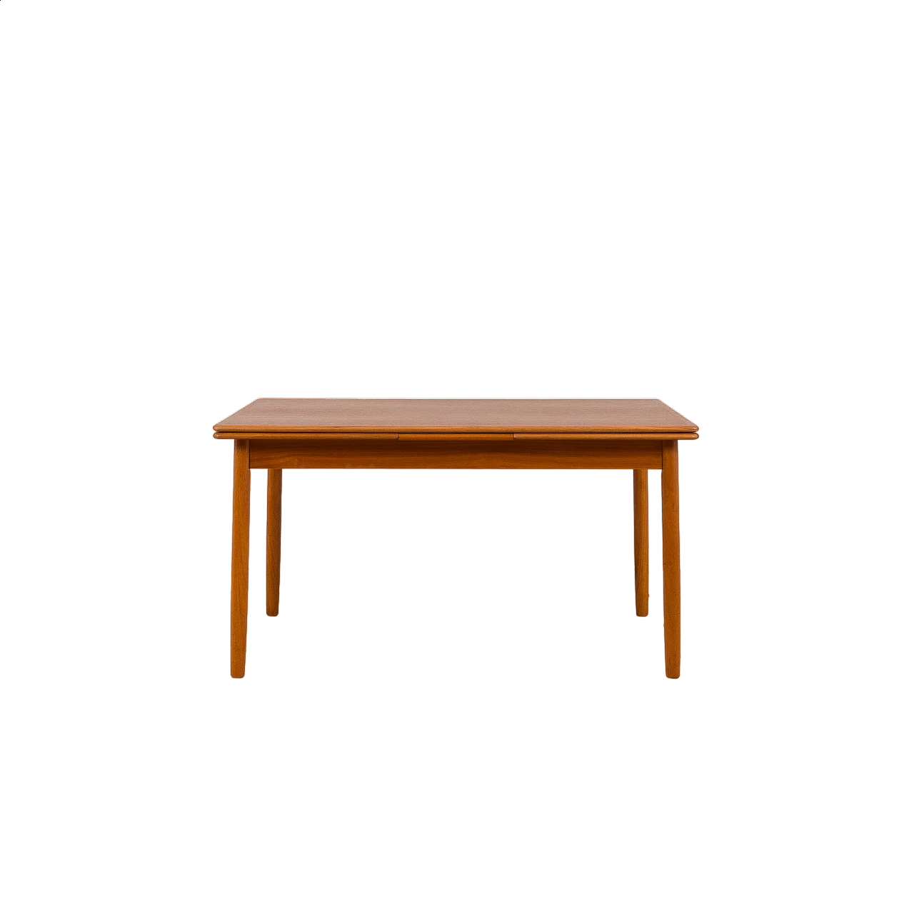 Large Danish rectangular extension teak dining table, 1960s intOndo