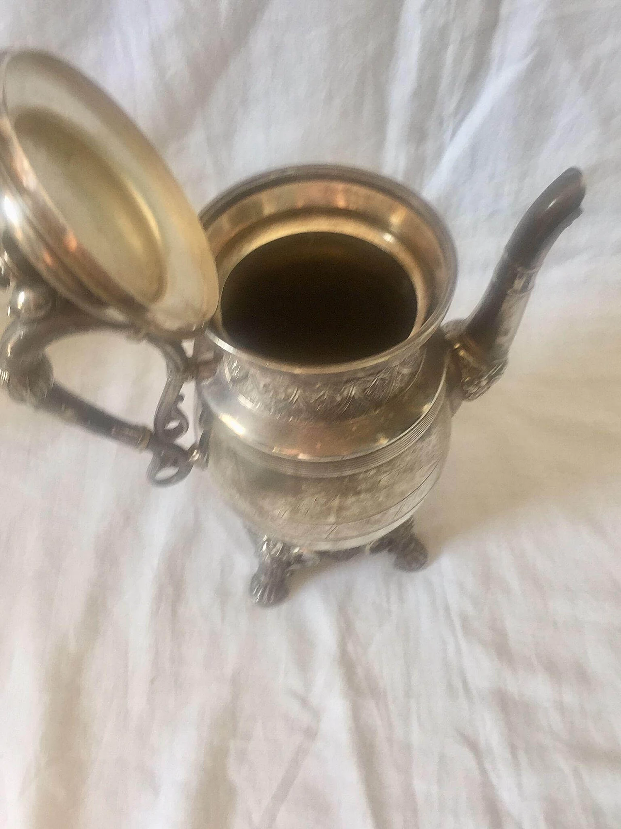 Caffettiera placcata argento di Derby Silver Company, fine '800 2