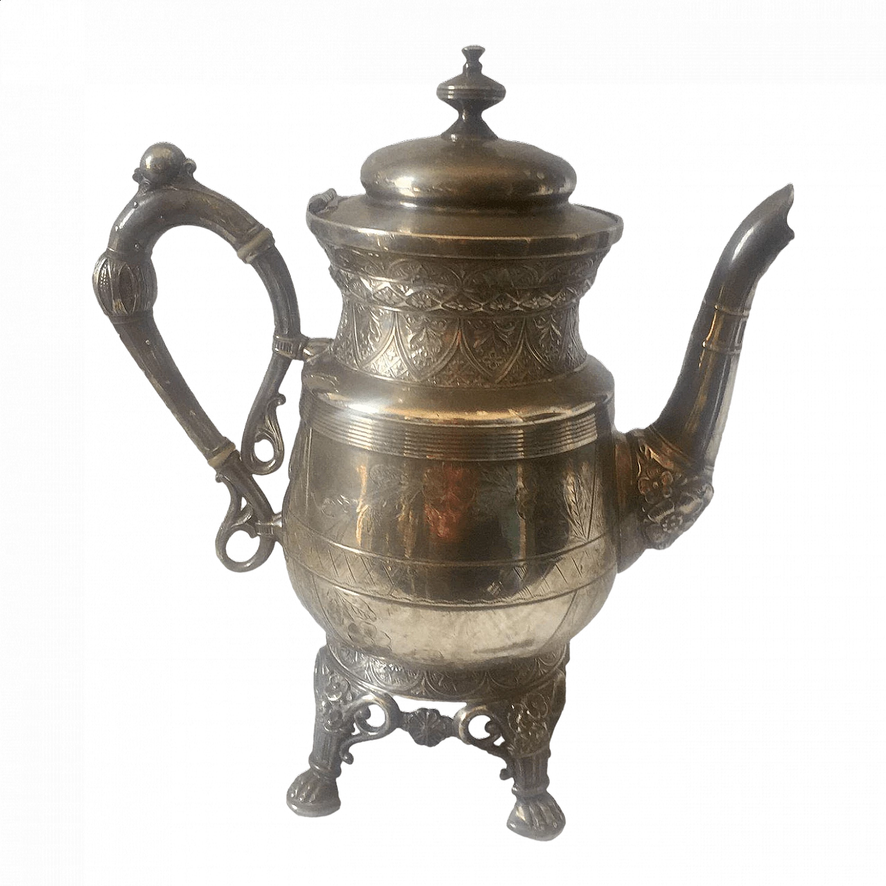 Silver-plated coffee pot by Derby Silver Company, late 19th century 13