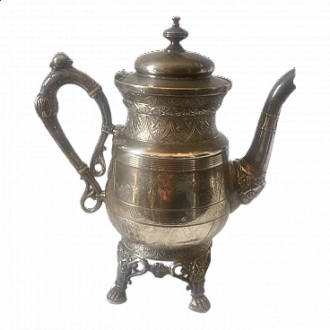 Silver-plated coffee pot by Derby Silver Company, late 19th century