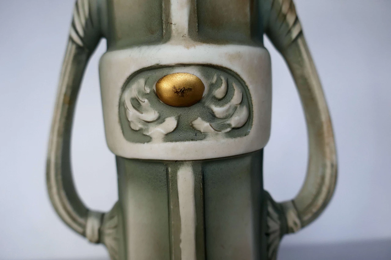 Coppia di vasi in ceramica attribuiti a Robert Hanke, inizio '900 7