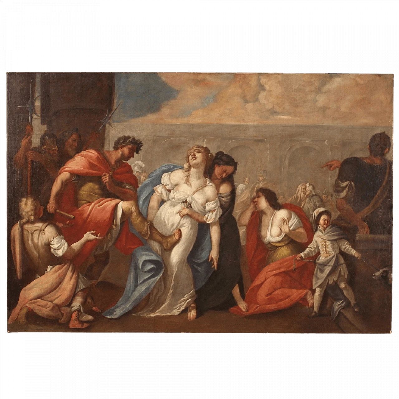 La morte di Poppea, scuola italiana, olio su tela, '700 14