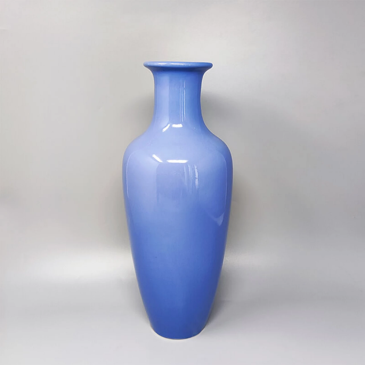 Blue ceramic vase by Fratelli Brambilla, 1960s 1
