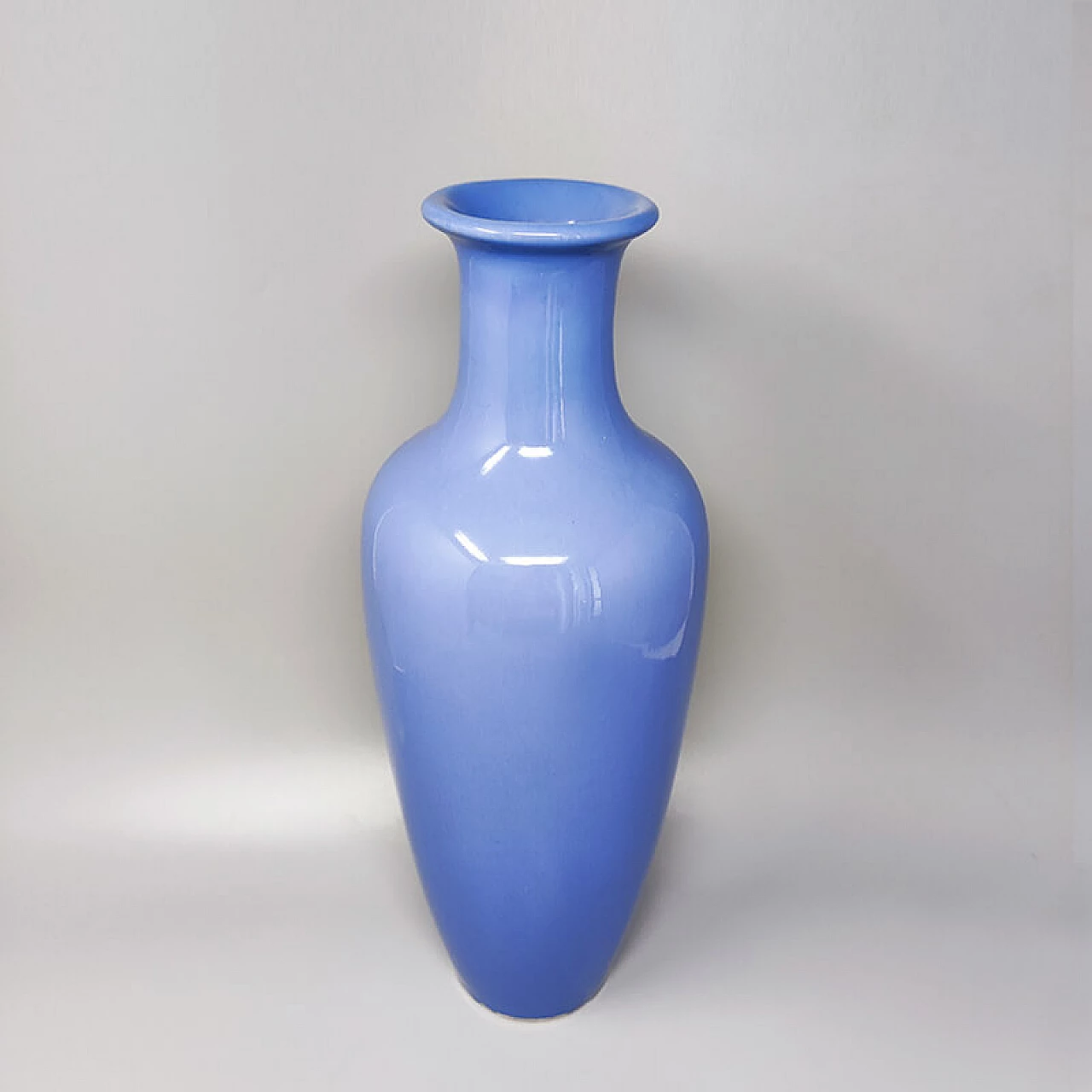 Blue ceramic vase by Fratelli Brambilla, 1960s 2