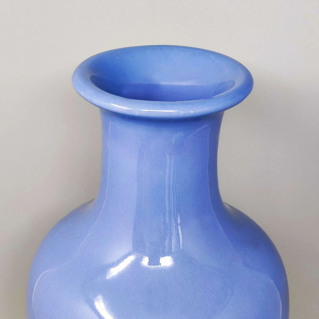 Blue ceramic vase by Fratelli Brambilla, 1960s 3
