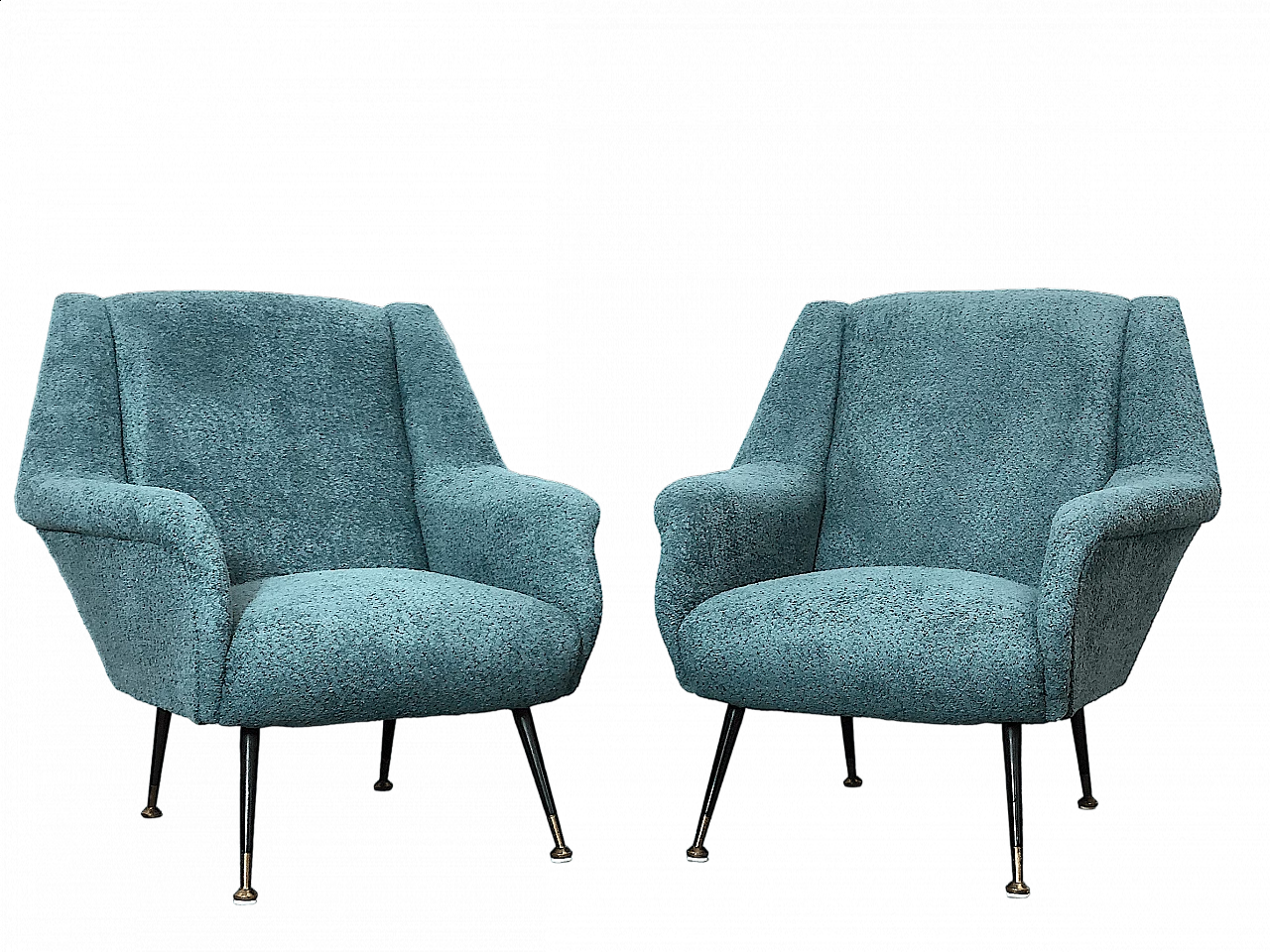Pair of armchairs by Gigi Radice for Minotti, 1960s 16