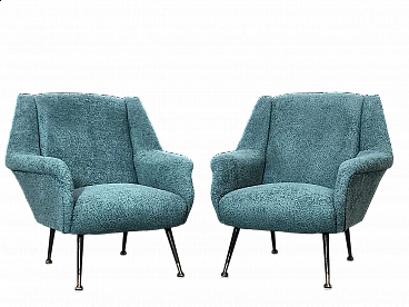Pair of armchairs by Gigi Radice for Minotti, 1960s
