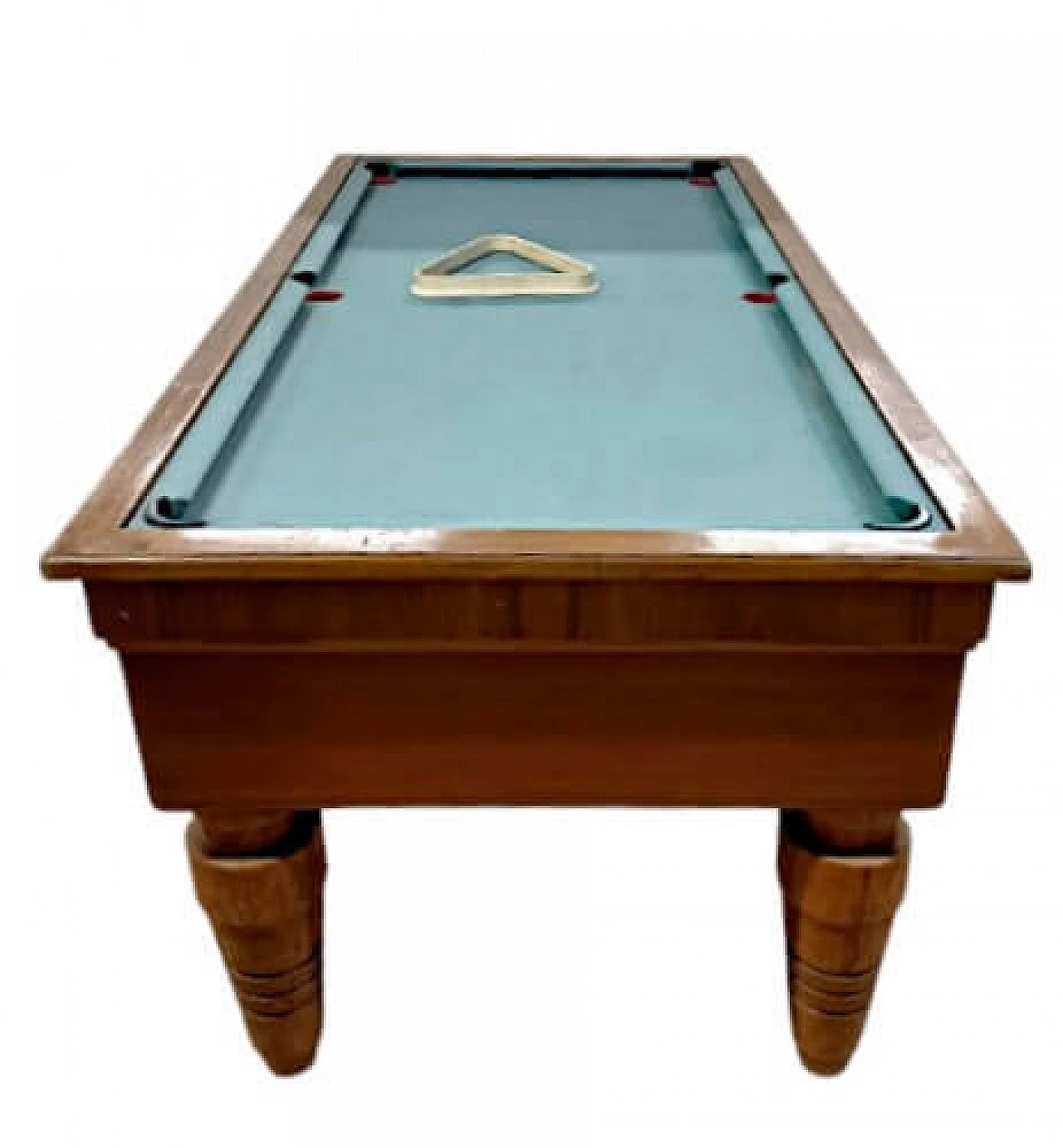 6-hole wooden pool table, 1960s 2