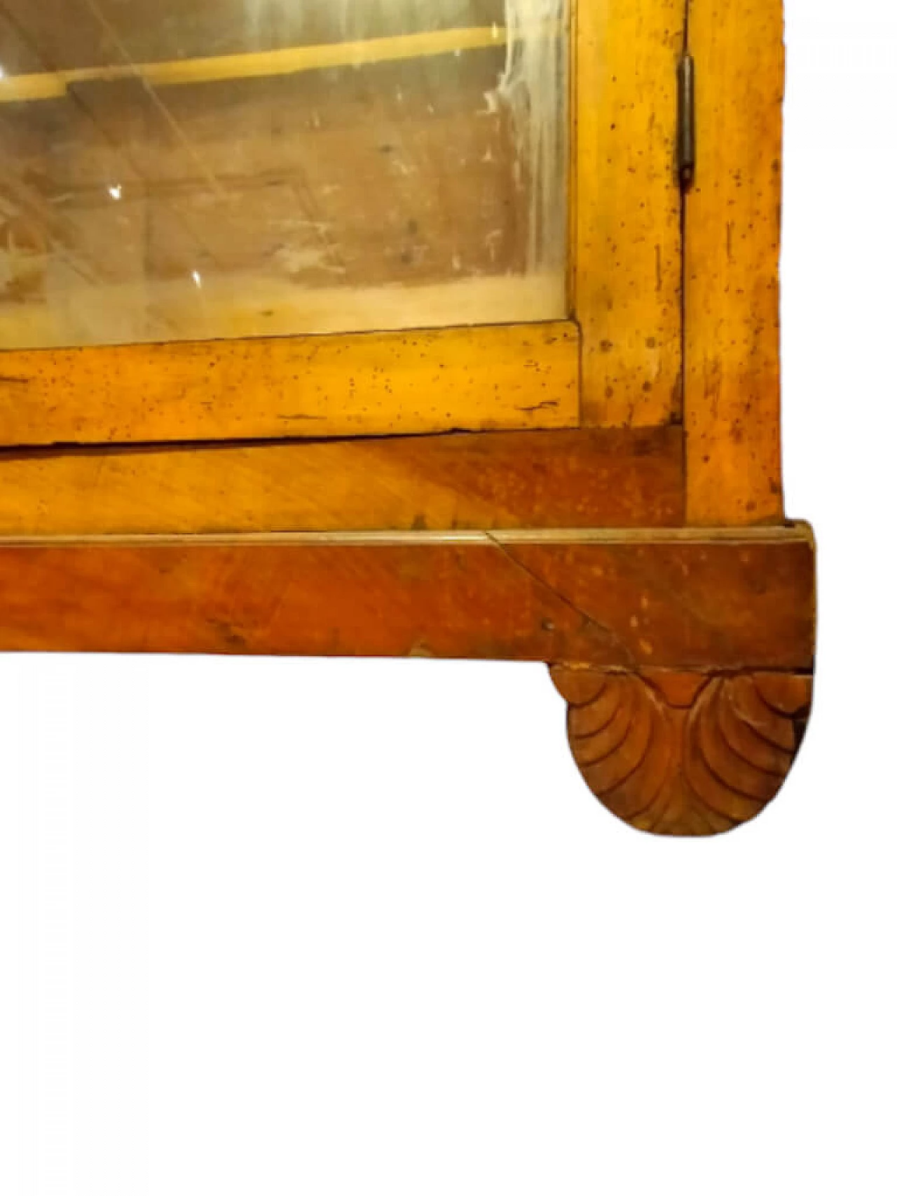 Bookcase showcase in Charles X style with fretwork decoration, 19th century 4