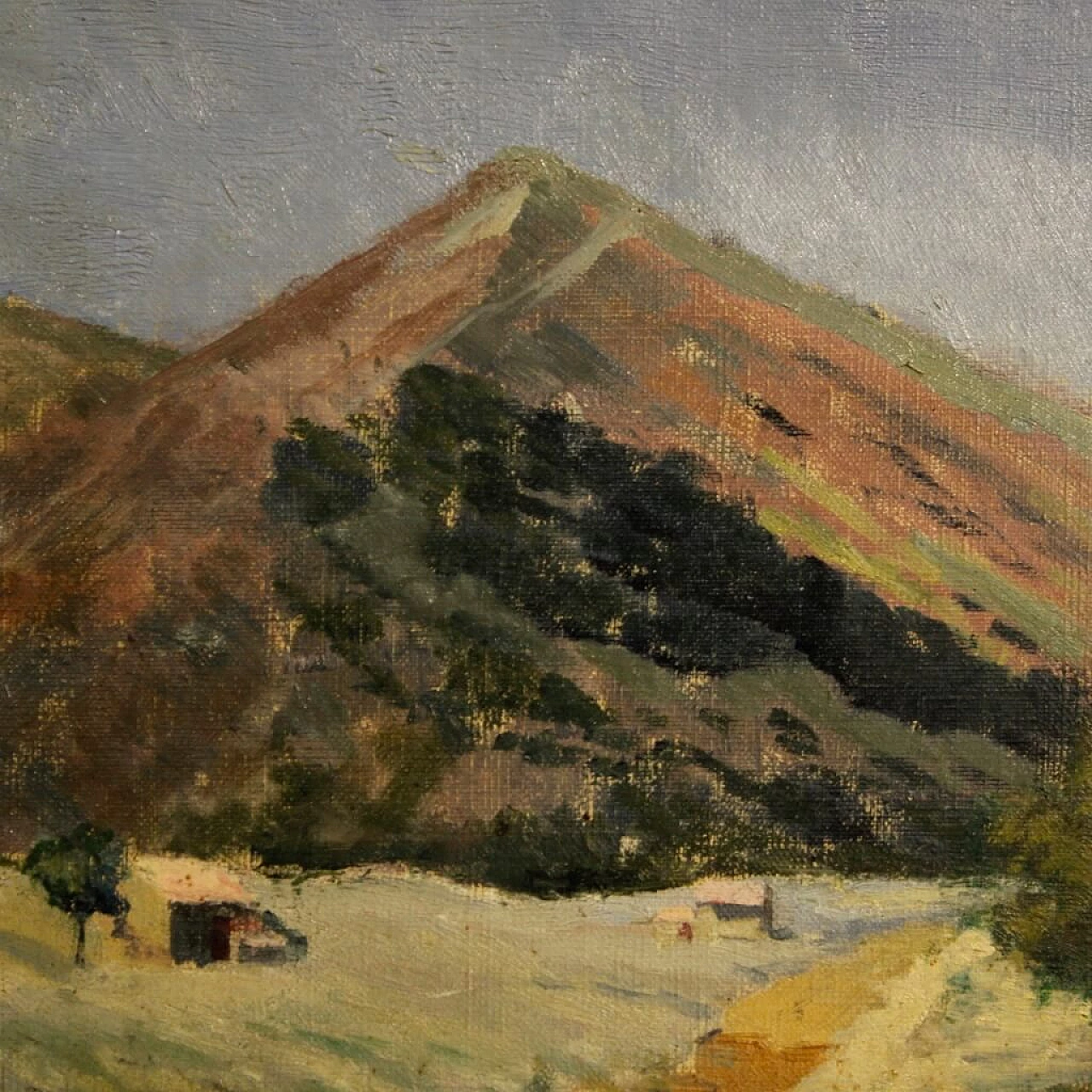 Landscape with hunter and hound, oil painting on canvas, 1899 12