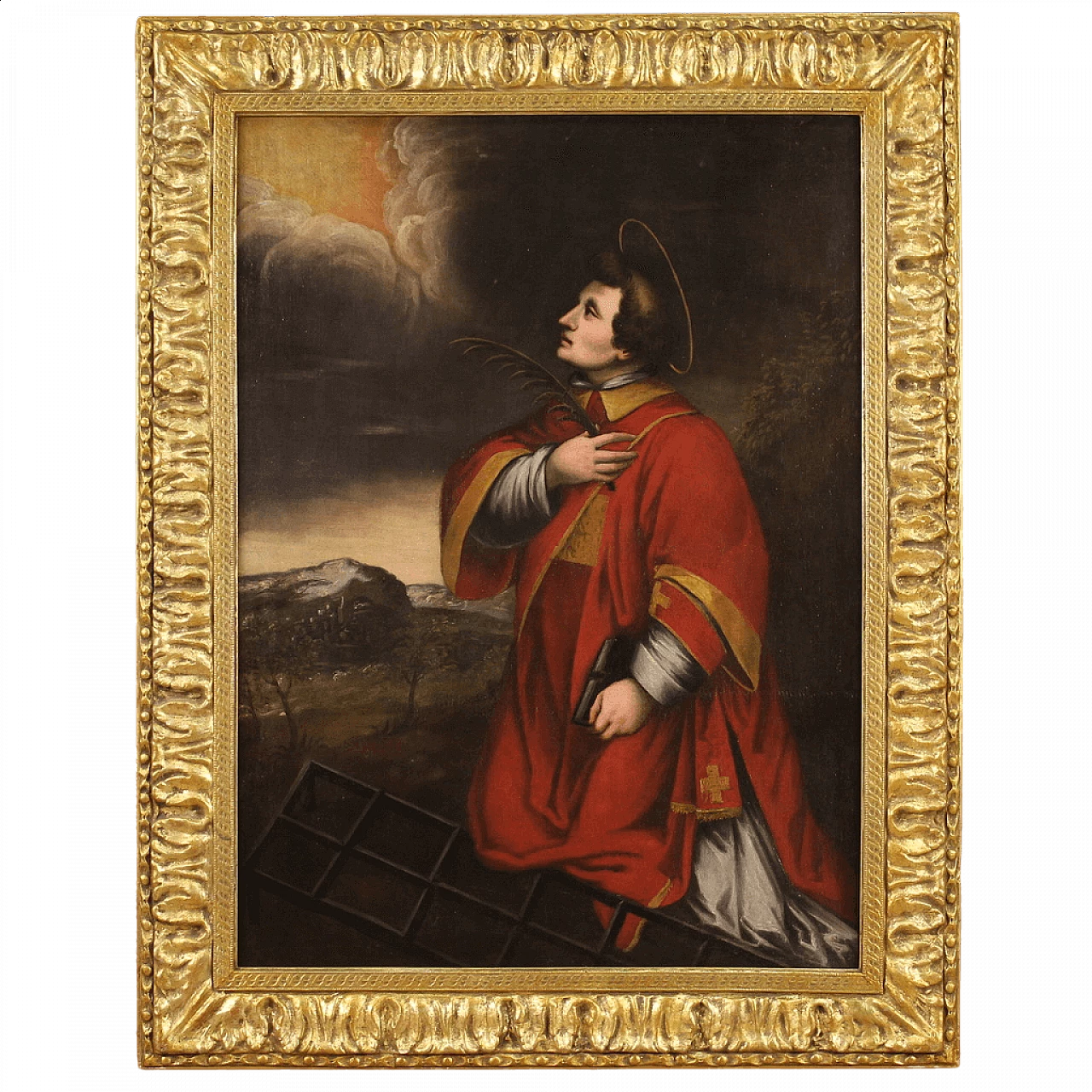 San Lorenzo martire, scuola italiana, olio su tela, '600 13