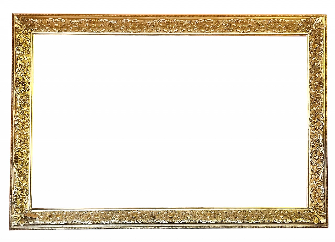 Neo-Renaissance style carved and gilded wood frame, 19th century 1