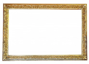 Cornice stile Neorinascimentale in legno intagliato e dorato, '800