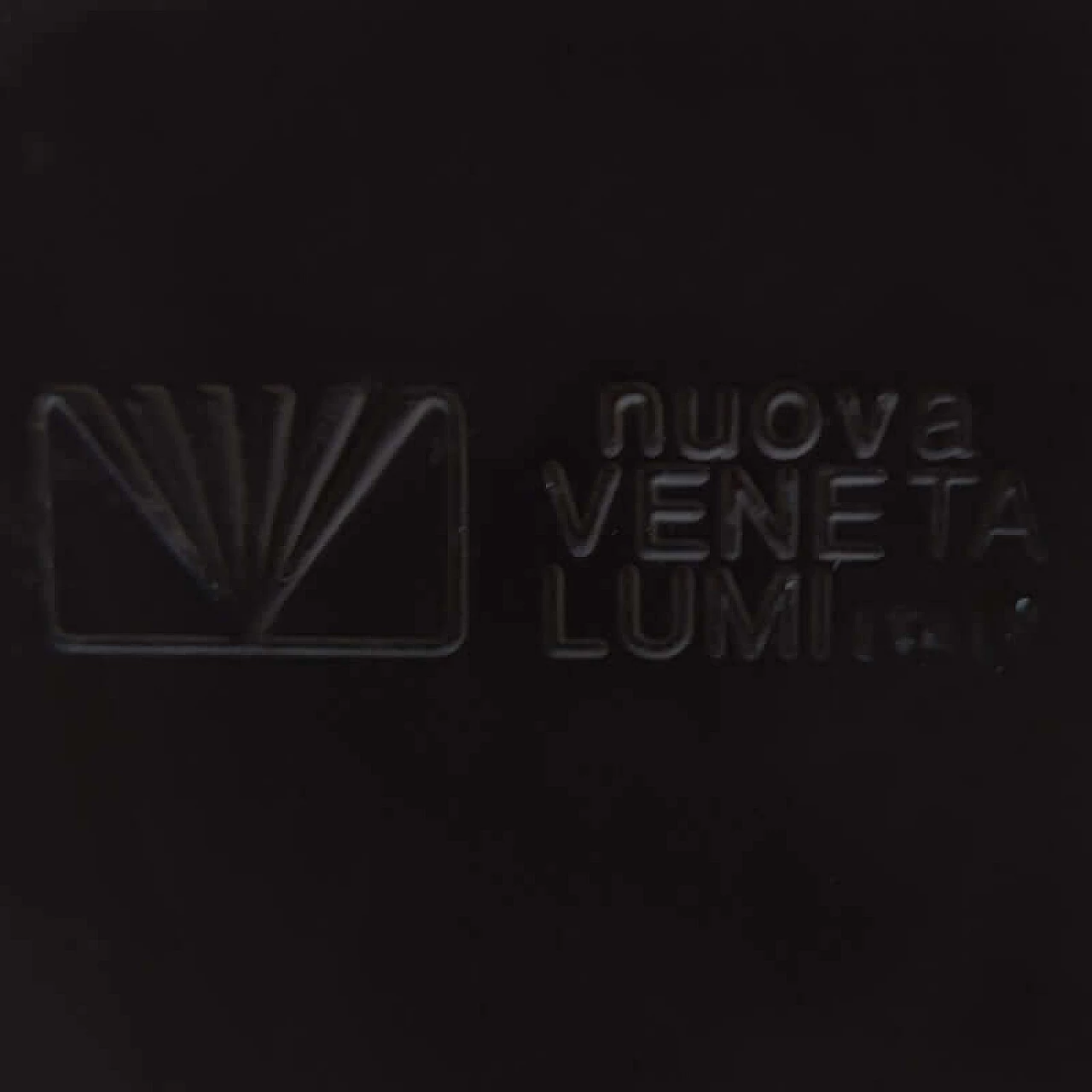 Black and red metal table lamp by Veneta Lumi, 1970s 7