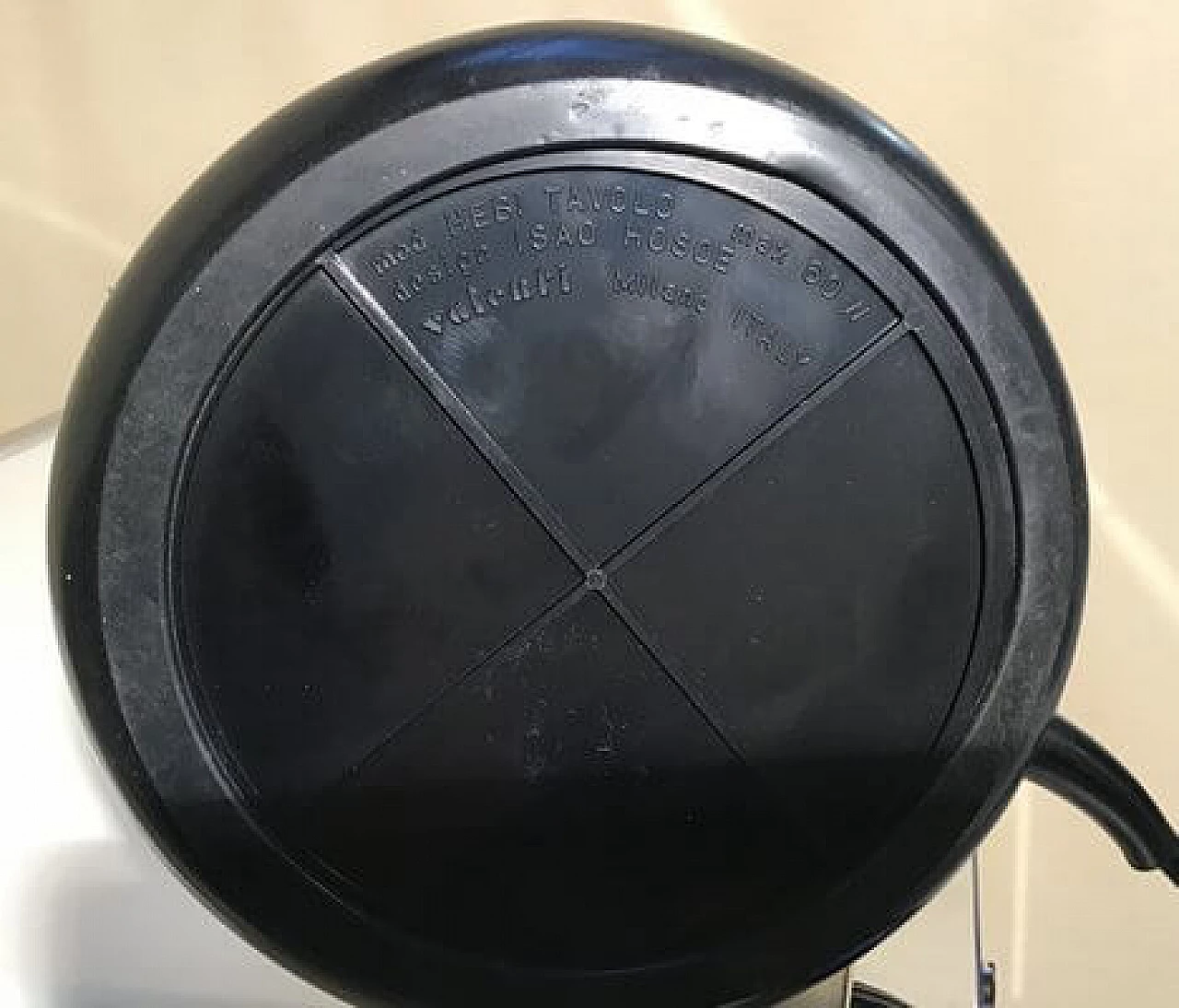 Hebi yellow table lamp with pedestal by Isao Hosoe for Valenti Luce, 1969 5