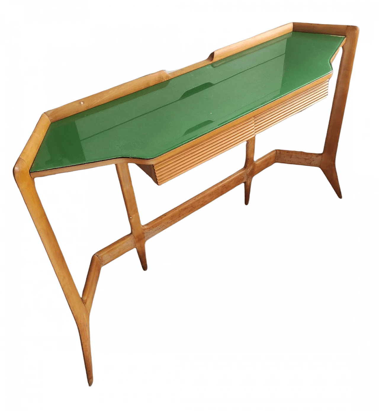 Console in wood and vetronite by Ico and Luisa Parisi, 1950s 1