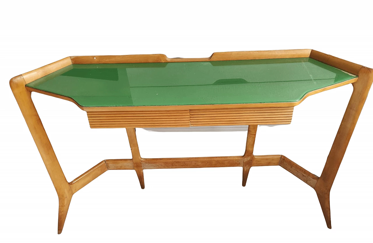 Console in wood and vetronite by Ico and Luisa Parisi, 1950s 2