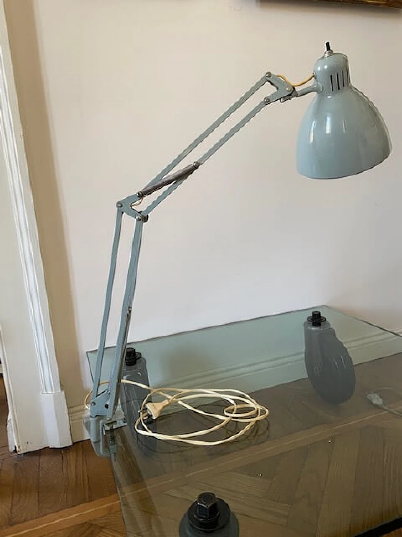Gray Naska Loris table lamp by Luxo, 1960s 1