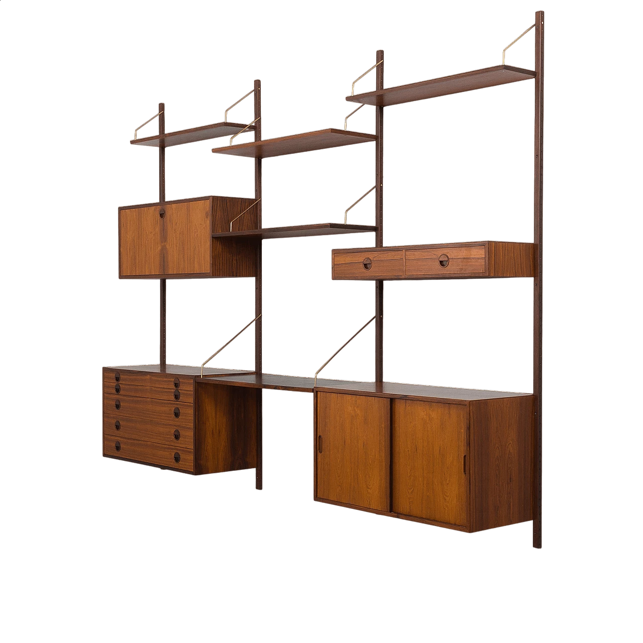 Mobile modulare a tre campate in palissandro di Rud Thygesen e Johnny Sorensen per Hansen & Guldborg, anni '60 35